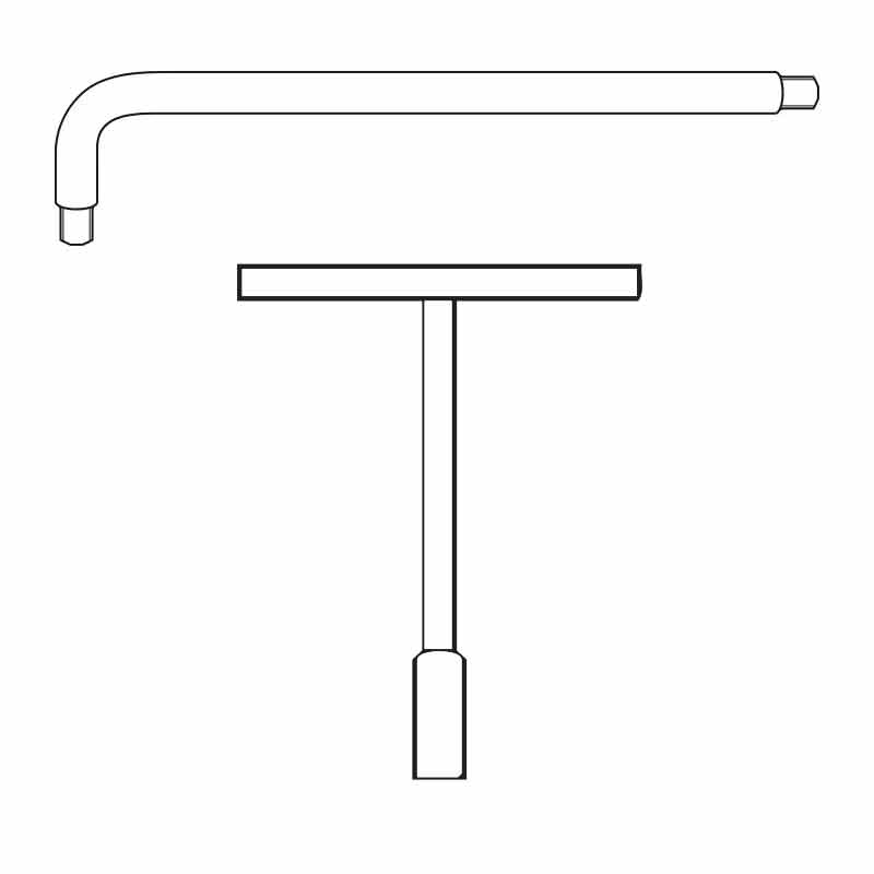 L & T & SWIVEL HANDLES