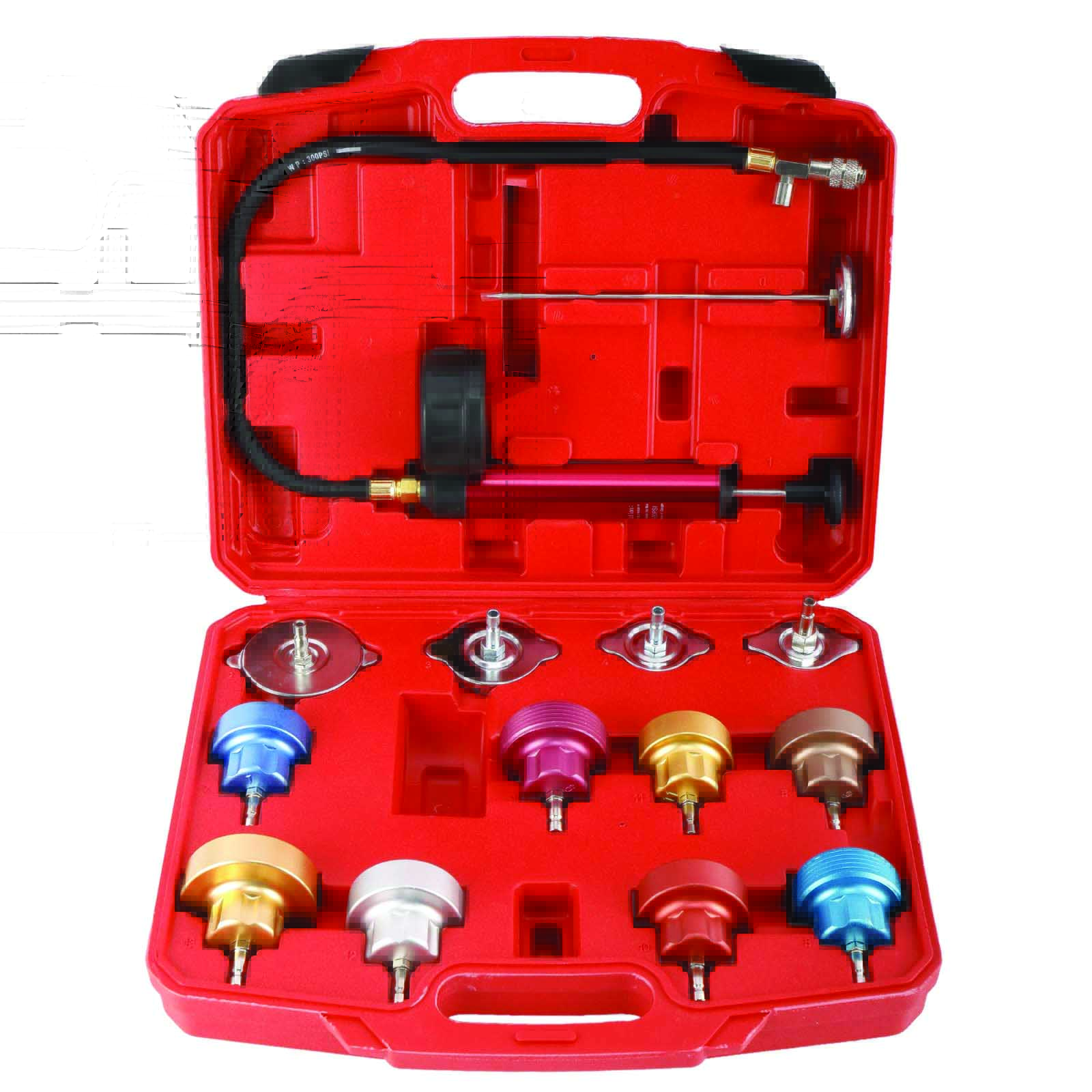 SGT - 14Pcs  Radiator Pressure Tester, Coolant Pressure Tester Kit.