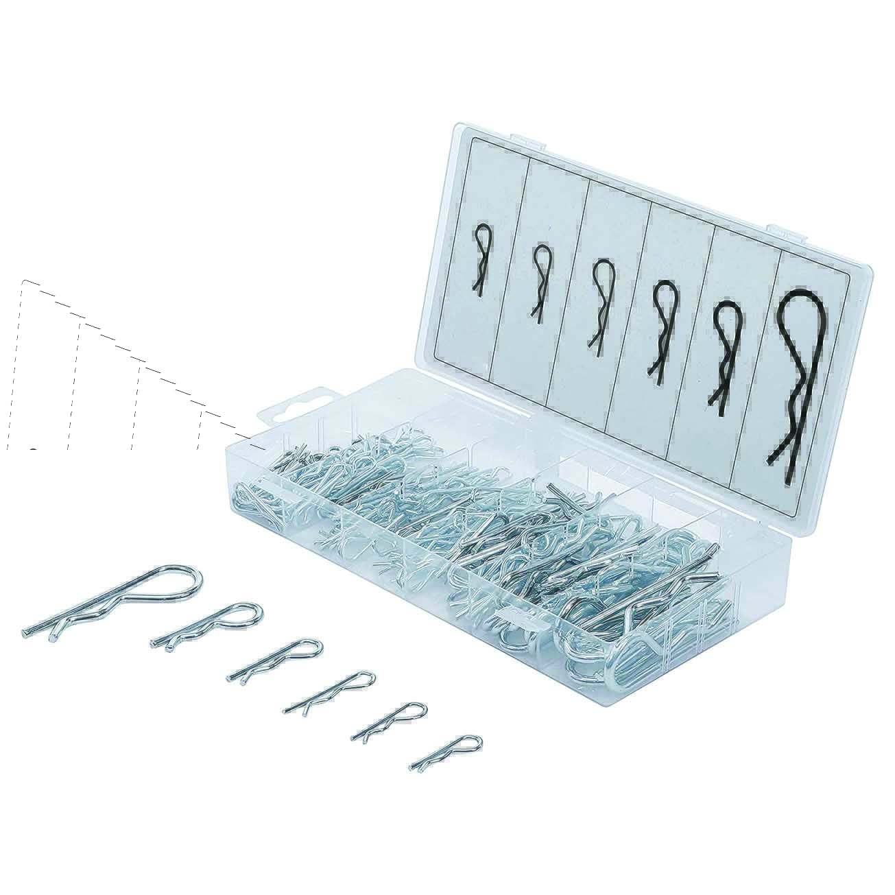 110 Pcs Hith Cotter Pin and R Clip Assortment Kit