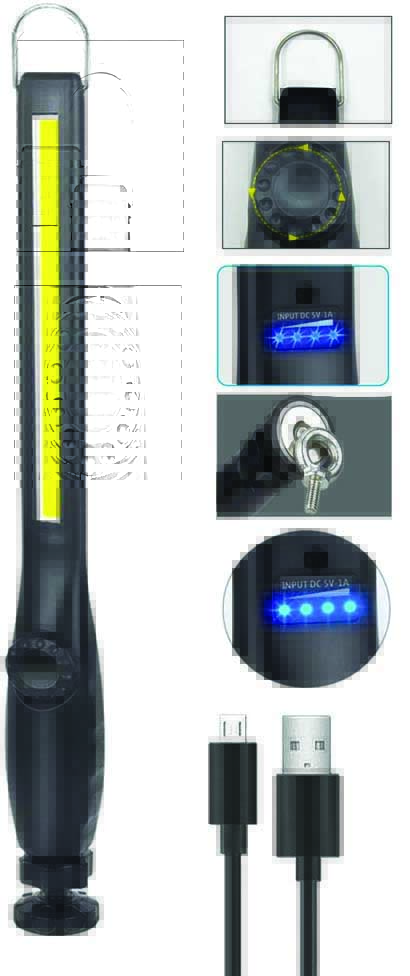 360 Swivel Magnetic Base Rechargable Work Light