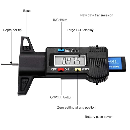  Digital Tread Depth Gauge